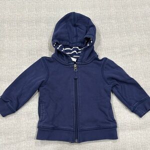 Hanna Anderson Terrycloth Blue Baby Hoodie